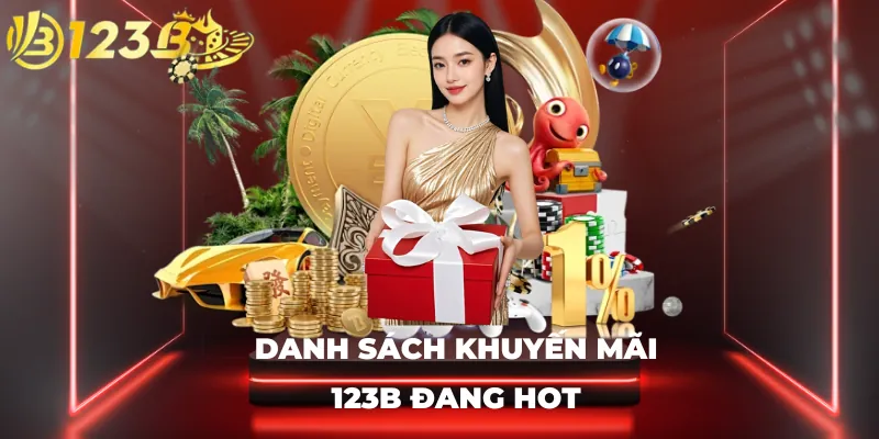 Danh sách khuyến mãi 123B đang HOT